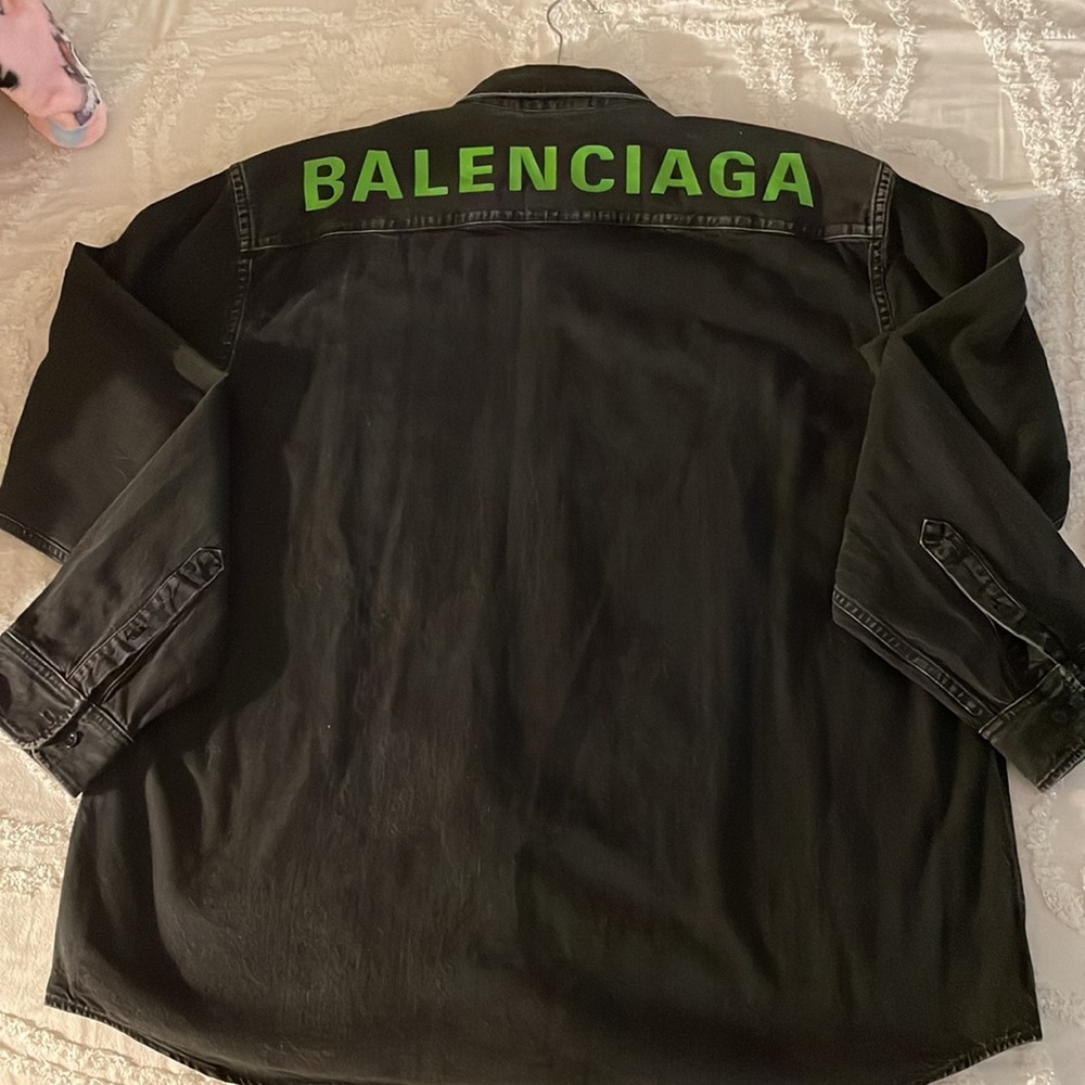 Balenciaga denim top. Button up. 100% authentic. Barney’s New York purchase - Picture 7 of 8
